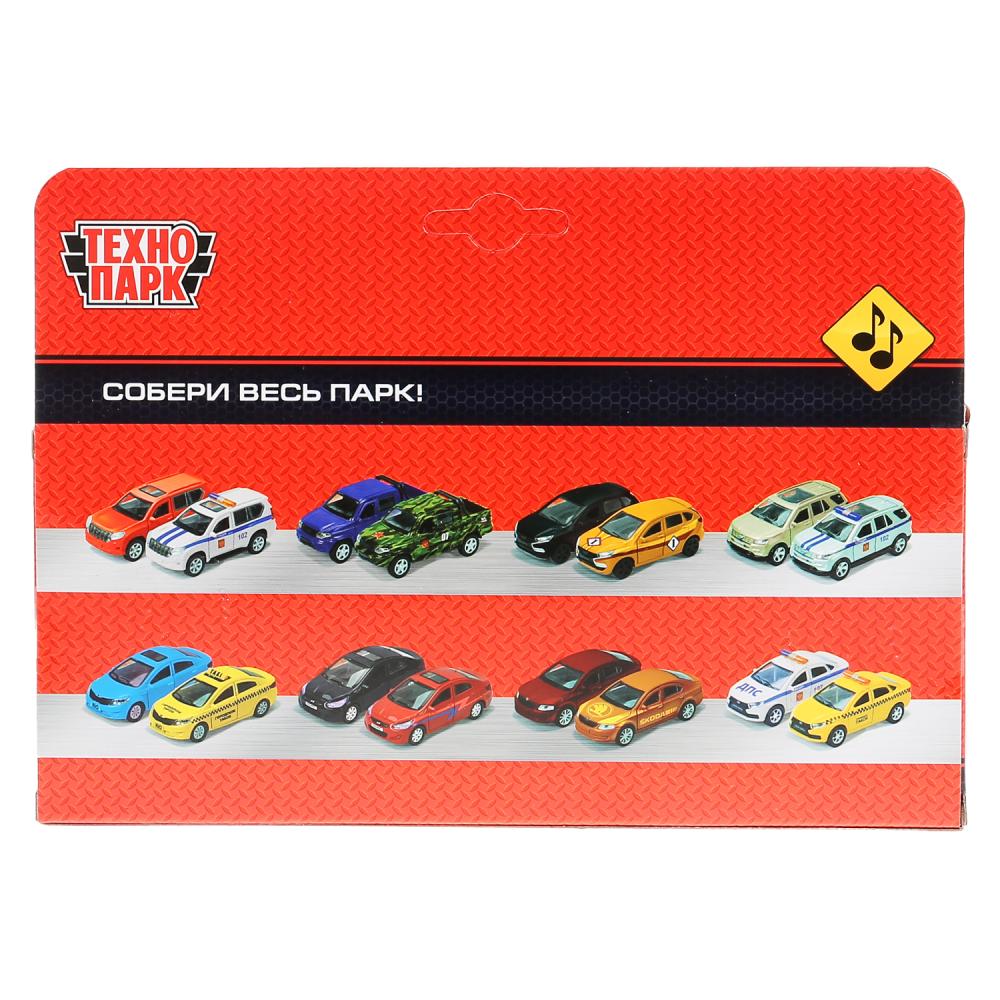 F1-14RE-S 297503 Машина металл "Суперкар Ф-1", длина 14см, звук, желтый, в русс. кор. Технопарк в