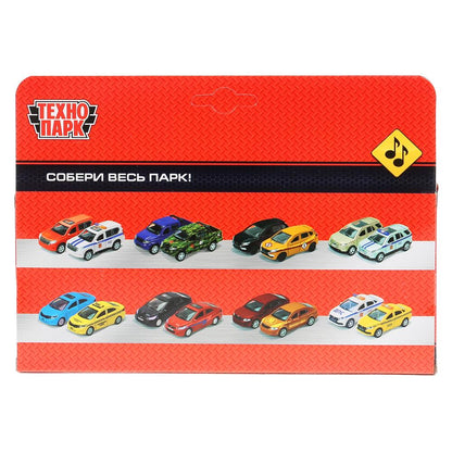 F1-14RE-S 297503 Машина металл "Суперкар Ф-1", длина 14см, звук, желтый, в русс. кор. Технопарк в