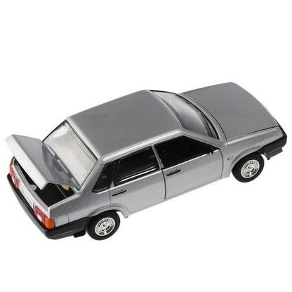Машина металл свет-звук LADA 21099, 18,5 см, дв., кап.,bag.,инер.,сер., кор. Parc technologique en cor.2*12шт