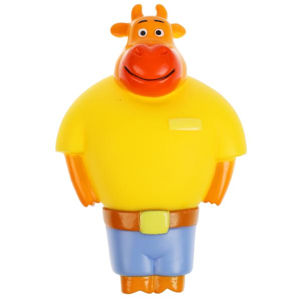 Игрушка для купания Оранжевая корова Па, 10см КАПИТОШКА в кор.100шт