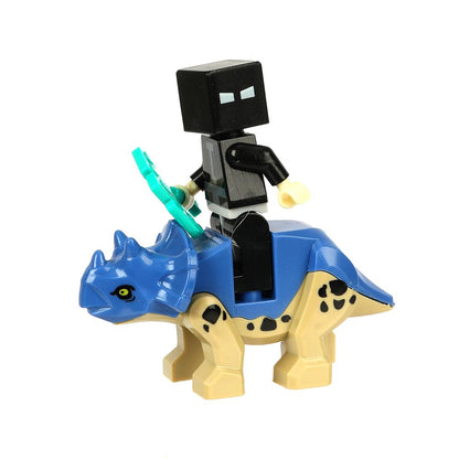 Figurines de construction pour mon monde + dinosaures -12 pièces. Grands maîtres en cor.2*60шт