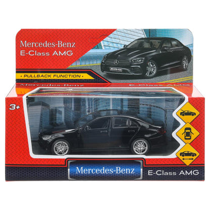 Машина металл MERCEDES-BENZ classe e amg 12см, дв,баг,ин,черный, кор. Parc technologique dans le cor.2*36шт