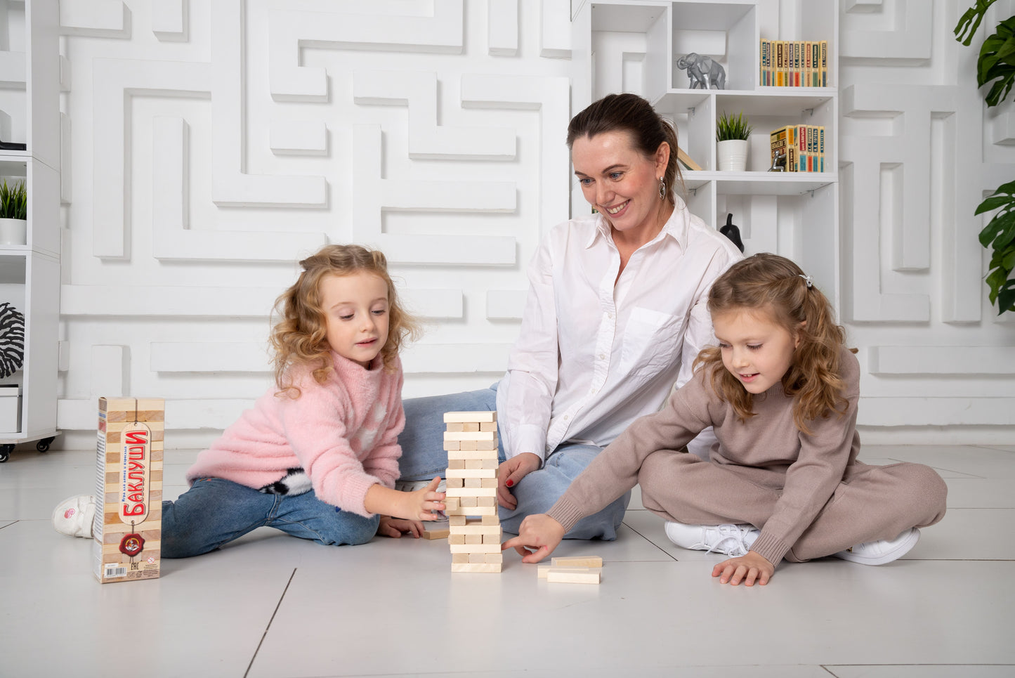 ИГРА ДЛЯ ДЕТЕЙ И ВЗРОСЛЫХ "БАКЛУШИ" (ПАДАЮЩАЯ БАШНЯ) в кор.15шт