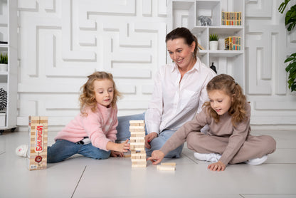 ИГРА ДЛЯ ДЕТЕЙ И ВЗРОСЛЫХ "БАКЛУШИ" (ПАДАЮЩАЯ БАШНЯ) в кор.15шт