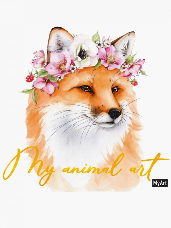 MyArt. My animal Art. СКЕТЧБУК 7БЦ. ЛИСА