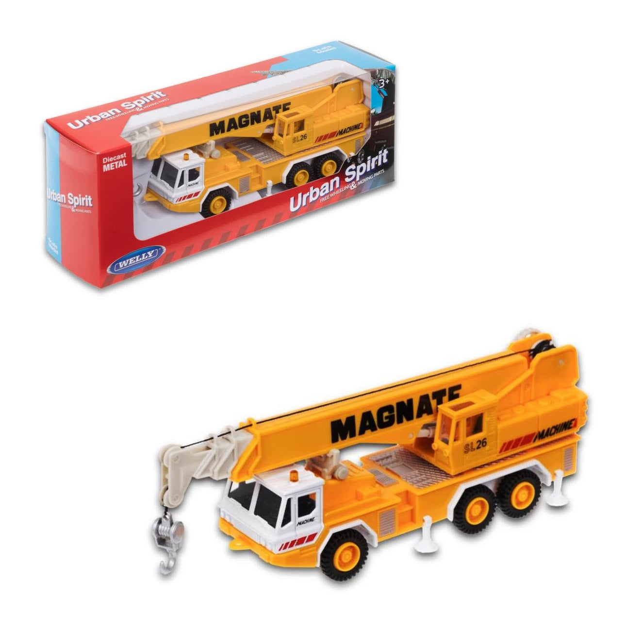 Eh bien. Automobile 15 cm, jaune art.99633W