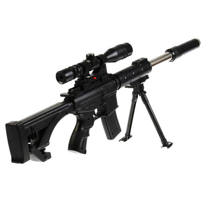 Автомат (п) с лазер. прицелом, съемный магазин и приклад 2019 в пак. в кор.4*12шт