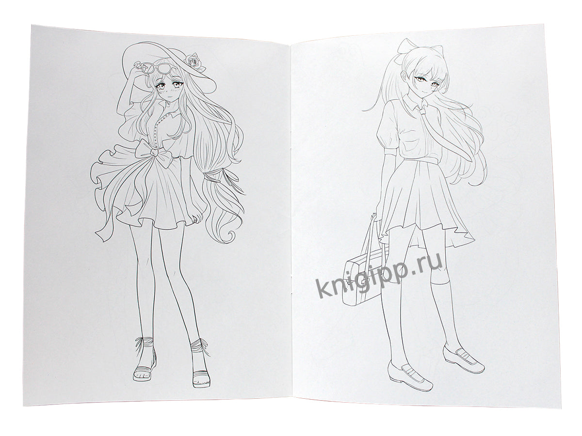 РАСКРАСКА Fashion Anime. Votre style