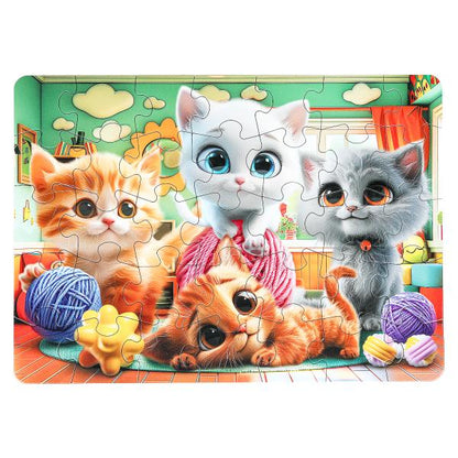 Котята. Макси-пазлы в коробке. 35 деталей. 180х127х35 мм. Умные игры в кор.24шт