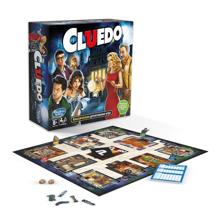 Hasbro Наст. игра "Клуэдо" Cluedo классическая компакт-версия арт.4046003