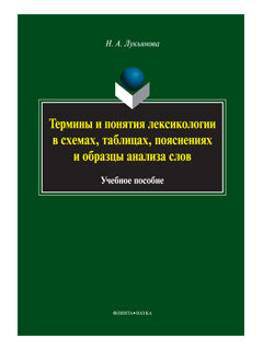 Термины и понятия лексикологии в схемах, таблицах, пояснениях и образцы анализа слов: учеб. пособие