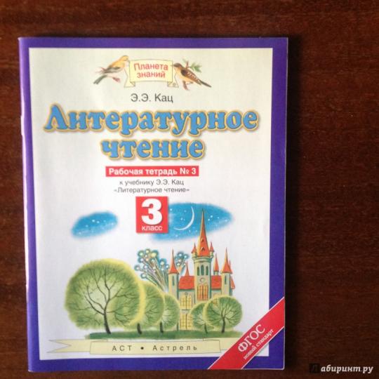 Литературное чтение. 3 класс. Рабочая тетрадь № 3