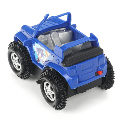 Машина-перевертыш Соник на бат., кор. 10*9*9 см - в кор.2*120шт