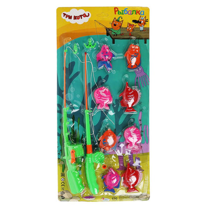 ИГРА РЫБАЛКА ТРИ КОТА "ИГРАЕМ ВМЕСТЕ" ЦВЕТ В АССОРТ. НА БЛИСТЕРЕ (РУСС. УП.) 53*24*2СМ в кор.2*36шт