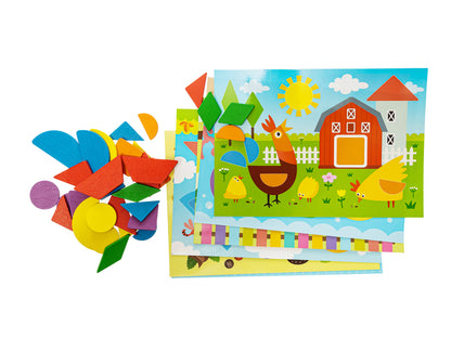Пазл деревянный в картинках 32 эл Baby Toys (12 картинок)