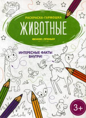 Животные: книжка-раскраска