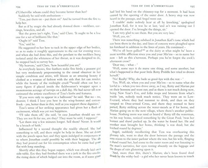 Thomas Hardy: Tess of the d’Urbervilles