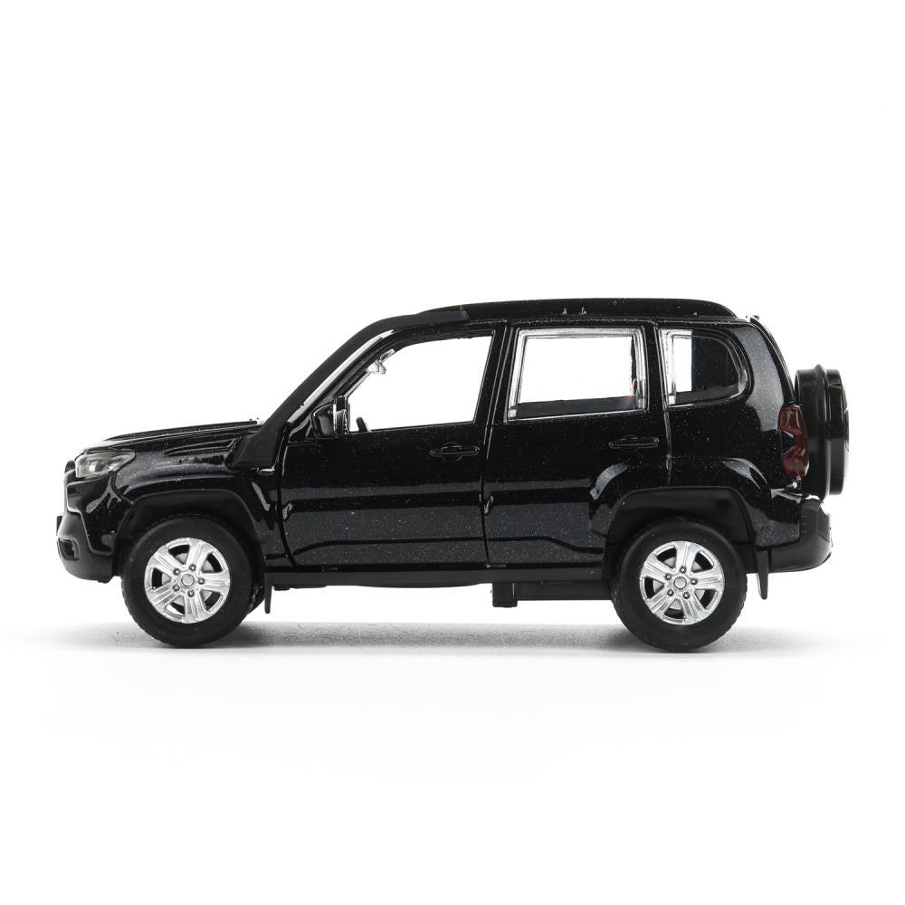 Machine en métal LADA NIVA voyage 12 cm, double, argent, métal noir, cor. Parc technologique dans le cor.2*36шт