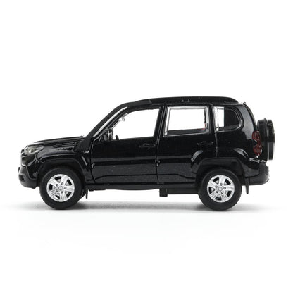 Machine en métal LADA NIVA voyage 12 cm, double, argent, métal noir, cor. Parc technologique dans le cor.2*36шт