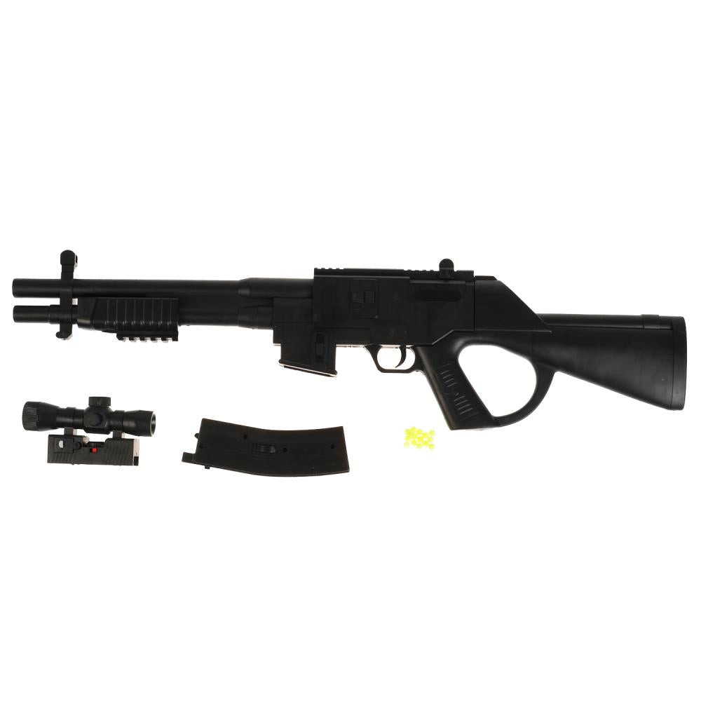 Автомат (п) с лазер. прицелом, со съемным магазином, с пульками 2338A в кор. в кор.36шт