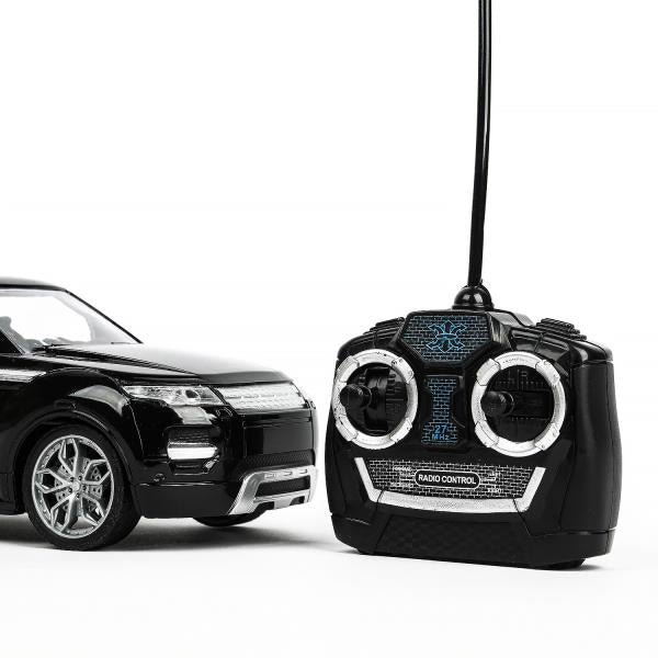 Машина р/у LAND ROVER range rover 24 см, черный, кор Технопарк в кор.2*12шт