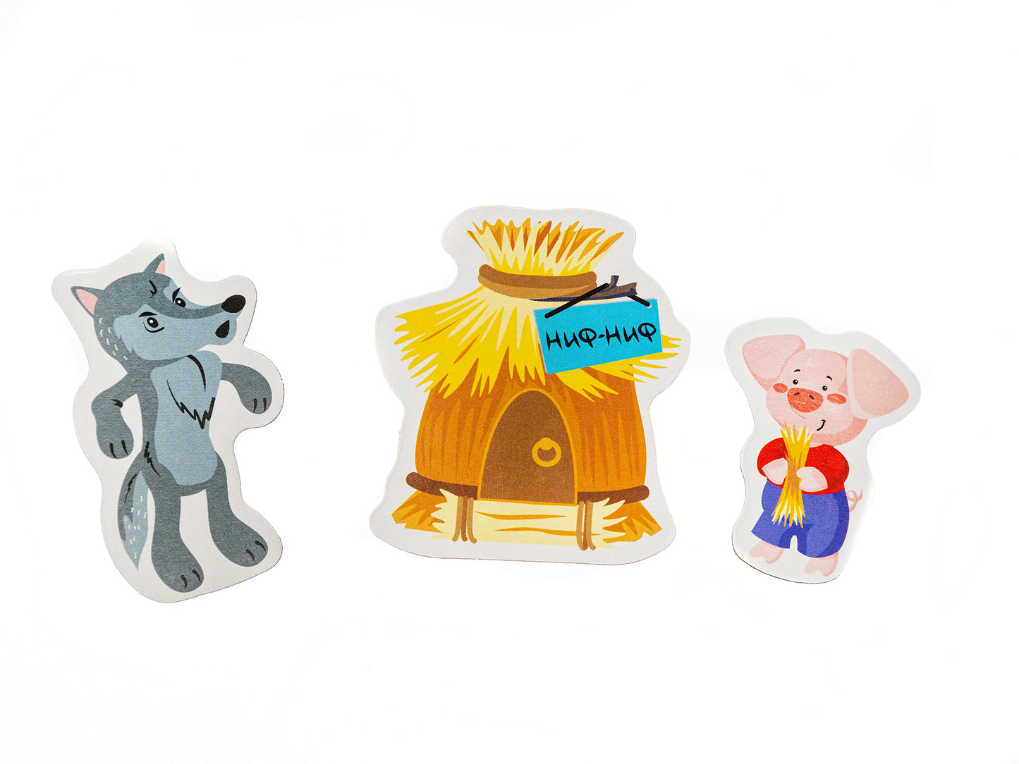 Магниты "Три поросенка". Серия Магнитные истории (европодвес)