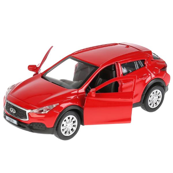 Machine en métal "INFINITI QX30", d'une longueur de 12 cm, à l'extérieur. двери, инерц, красный в кор. Parc technologique dans le cor.2*36шт