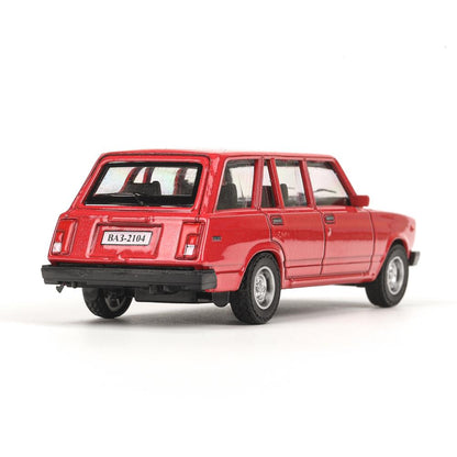Машина металл LADA lada 2104 длина 10,5 см, инерц, красный, кор. Технопарк в кор.2*36шт