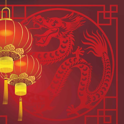 Календарь символ года "Дракон" на 2024 год. Переплет на скрепке (285*285 мм) 12 листов