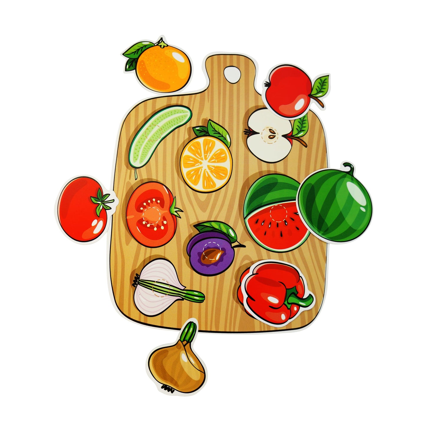 Пластик на липучках "Фрукты и овощи" 10KOR PLASTIC