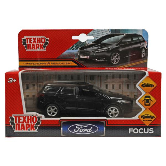Machine en métal FORD FOCUS TURNIER pour 12 cm, double, sac, argent, noir, cor. Parc technologique dans le cor.2*36шт