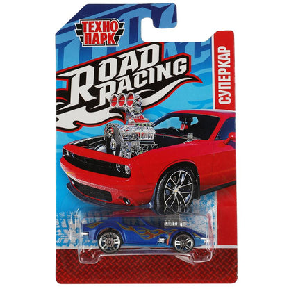 Машина металл ROAD RACING СУПЕРКАР 7,5 см, в ассорт, блист. Технопарк в кор.2*360шт