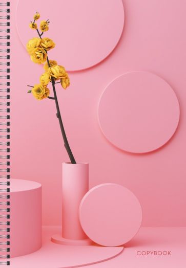 Тетрадь для конспект.96л,А4,спир,Розовый,ТС4964692