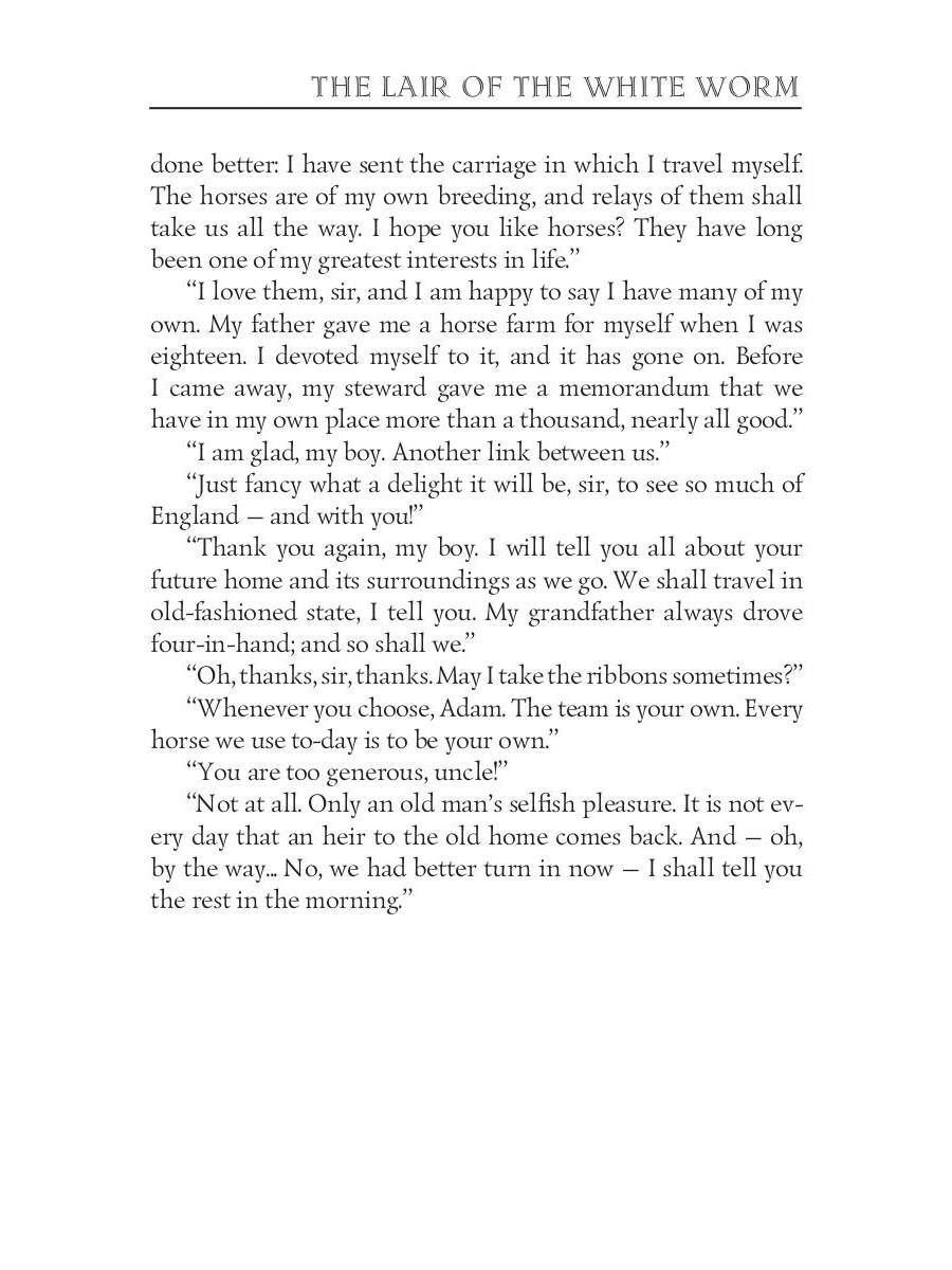 Le repaire du ver blanc = Логово Белого червя: на англ.яз