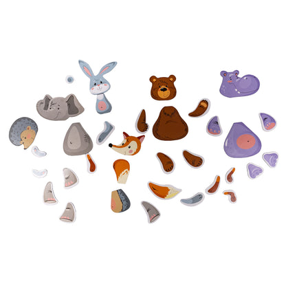 Игра магнитная "Всякая всячина. Зоопарк" (6 зверей). Серия Магнитные истории (европодвес, 6 х10шт) а