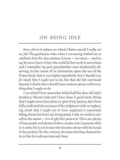 Idle Thoughts of an Idle Fellow 1 = Праздные мысли праздного человека 1: на англ.яз