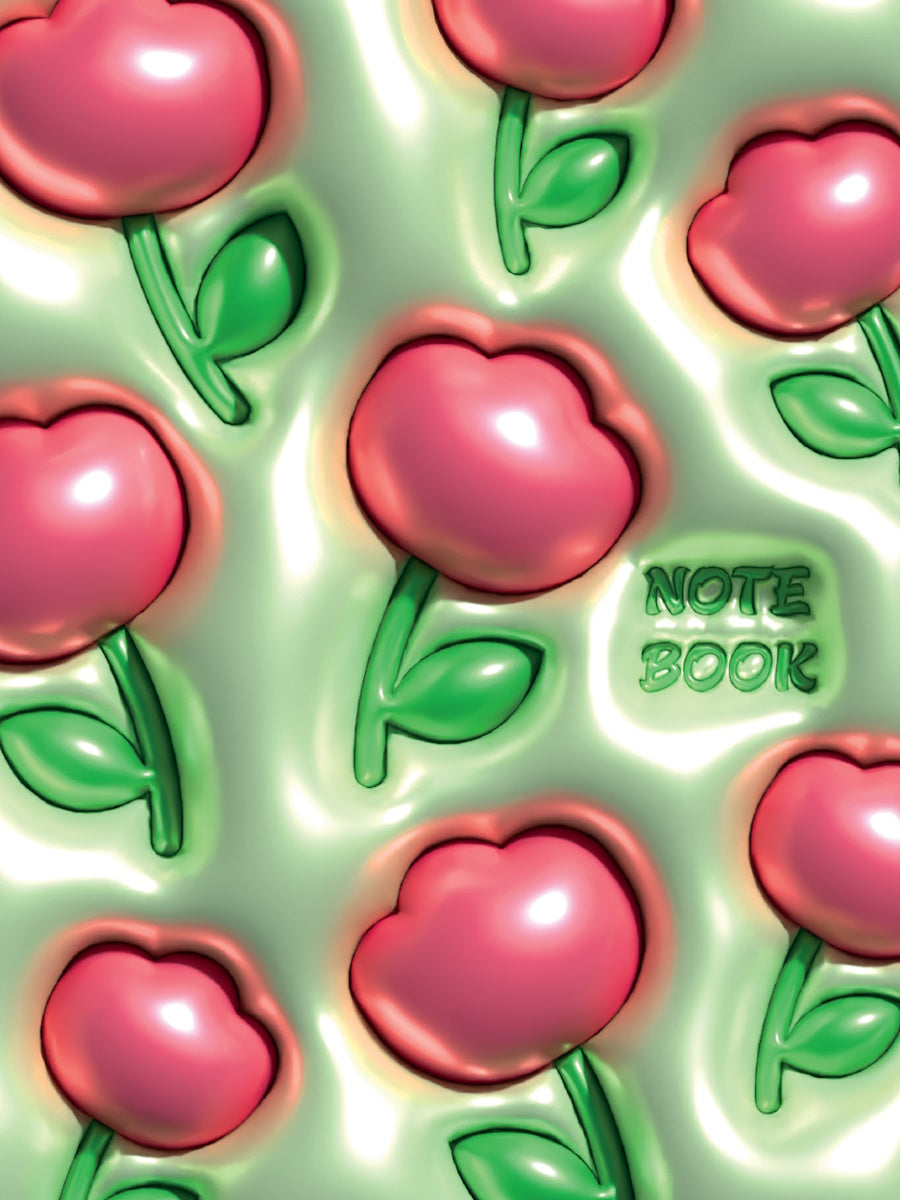 Mon Art. БЛОКНОТ в клетку 3D. Цветочки