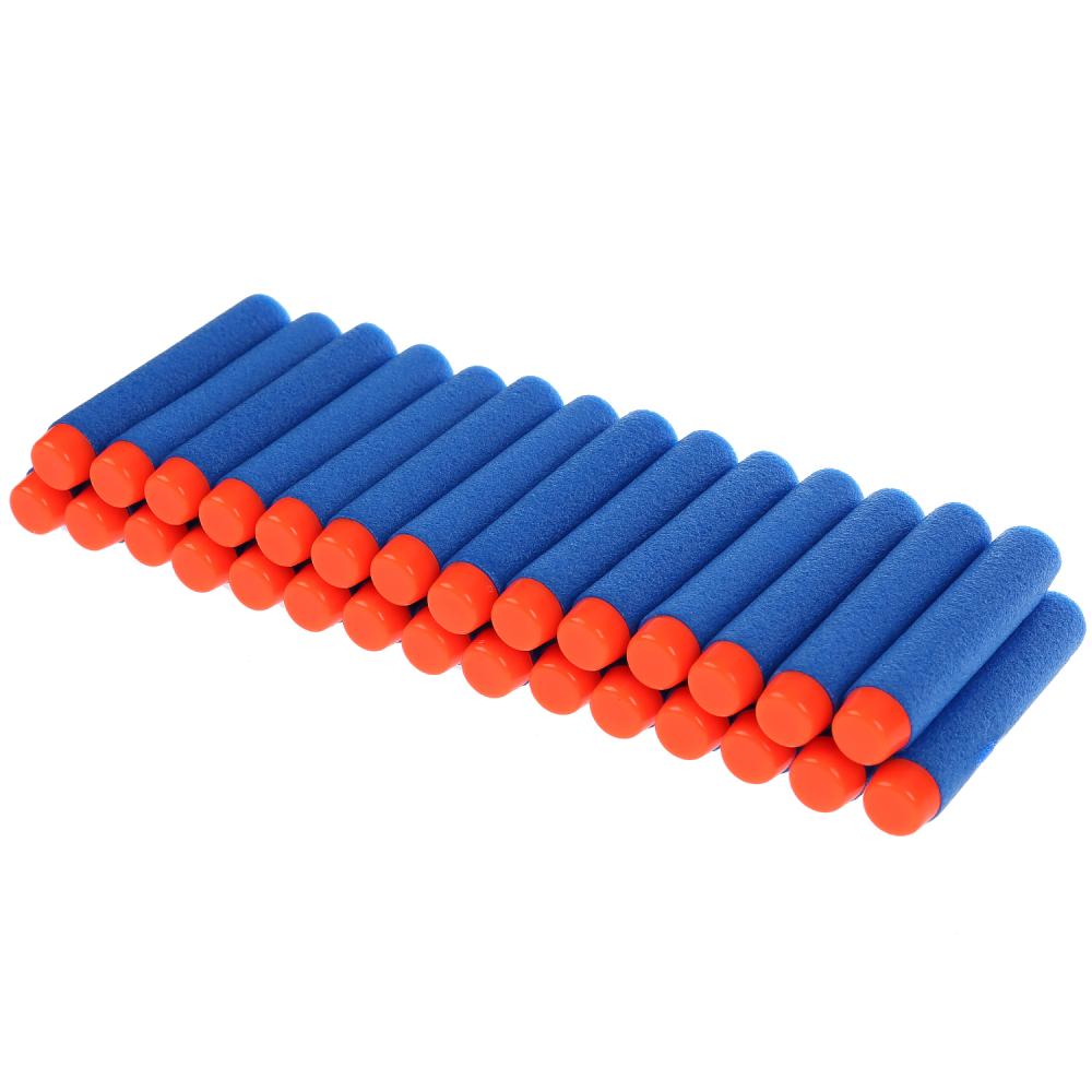 НАБОР ИЗ 30-И МЯГКИХ ПУЛЬ Д/БЛАСТЕРОВ "ИГРАЕМ ВМЕСТЕ" НА КАРТ (РУСС УП) 17*4,5*17,2СМ в кор.2*144наб