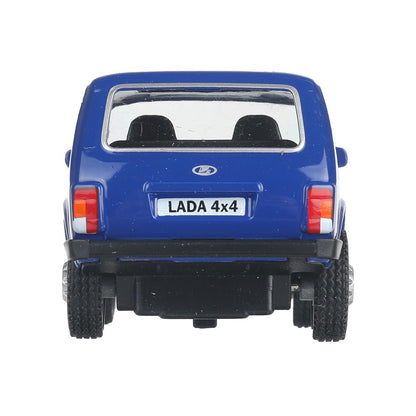 Машина металл LADA 4x4 длина 10 см, инерц, синий, кор. Технопарк в кор.72шт