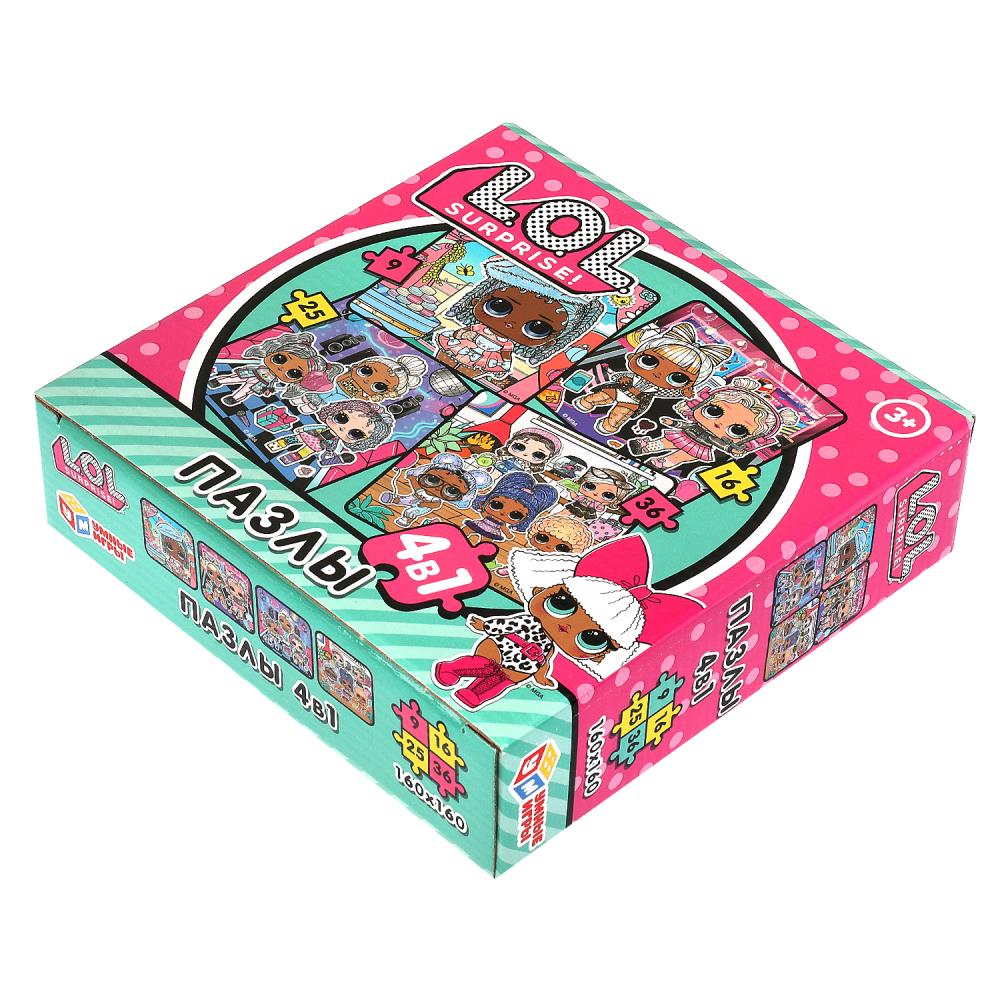 LOL Passes en corbeille, en 4 en 1 : 9, 16, 25, 36 détails. 175х175х50 mm. Умные игры в кор.20шт