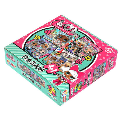 LOL Passes en corbeille, en 4 en 1 : 9, 16, 25, 36 détails. 175х175х50 mm. Умные игры в кор.20шт