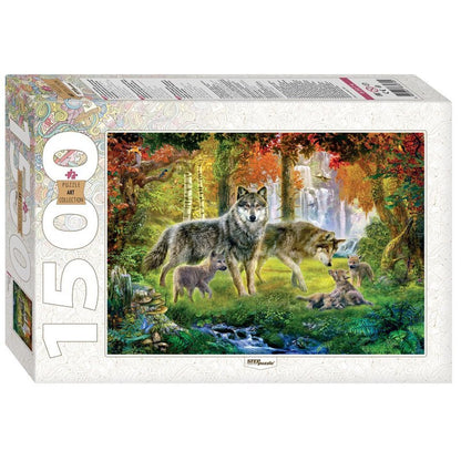83074 Мозаика "puzzle" 1500 "Волки" (new)