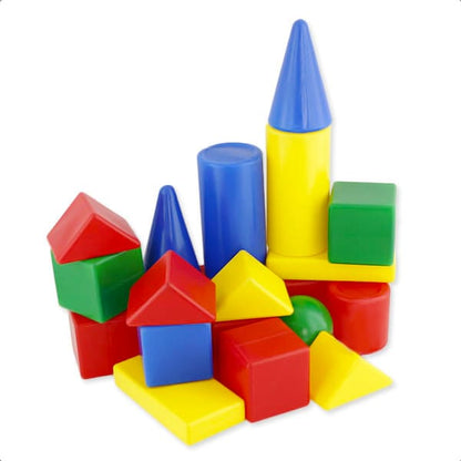 Конструктор из выдувной пластмассы Теремок 36 деталей, выдувка