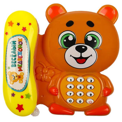 Телефон мишка Шаинский музыка на блист. Умка в кор.2*96шт