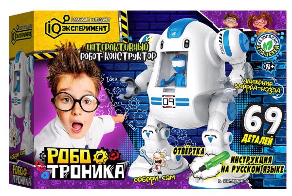 Опыты РОБОТРОНИКА робот-конструктор, кор. 34*24*9 cm IQ expérience en cor.24шт