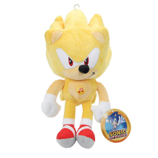 Игрушка мягкая герой мультфильма Соник 20см, желтый, озвуч. Добрые игрушки в кор.24шт