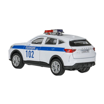 Машина металл haval f7 ПОЛИЦИЯ, свет-звук, 12,5 см, белый Технопарк в кор.2*36шт