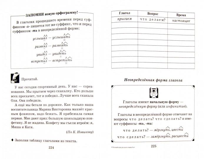 Полный курс русского языка.4 класс