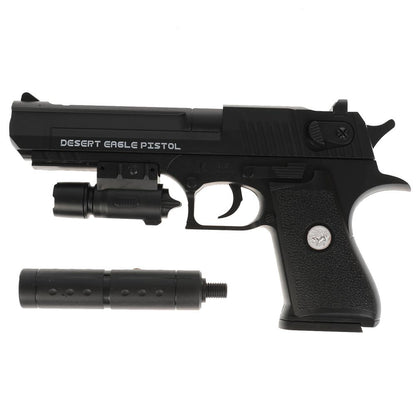 Pistolet avec laser. прицелом, с глушителем в пак. dans le cor.2*54шт