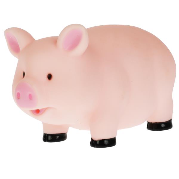 Игрушка для ванны свинка 1 шт. сетка, хенгтег КАПИТОШКА в кор.100шт